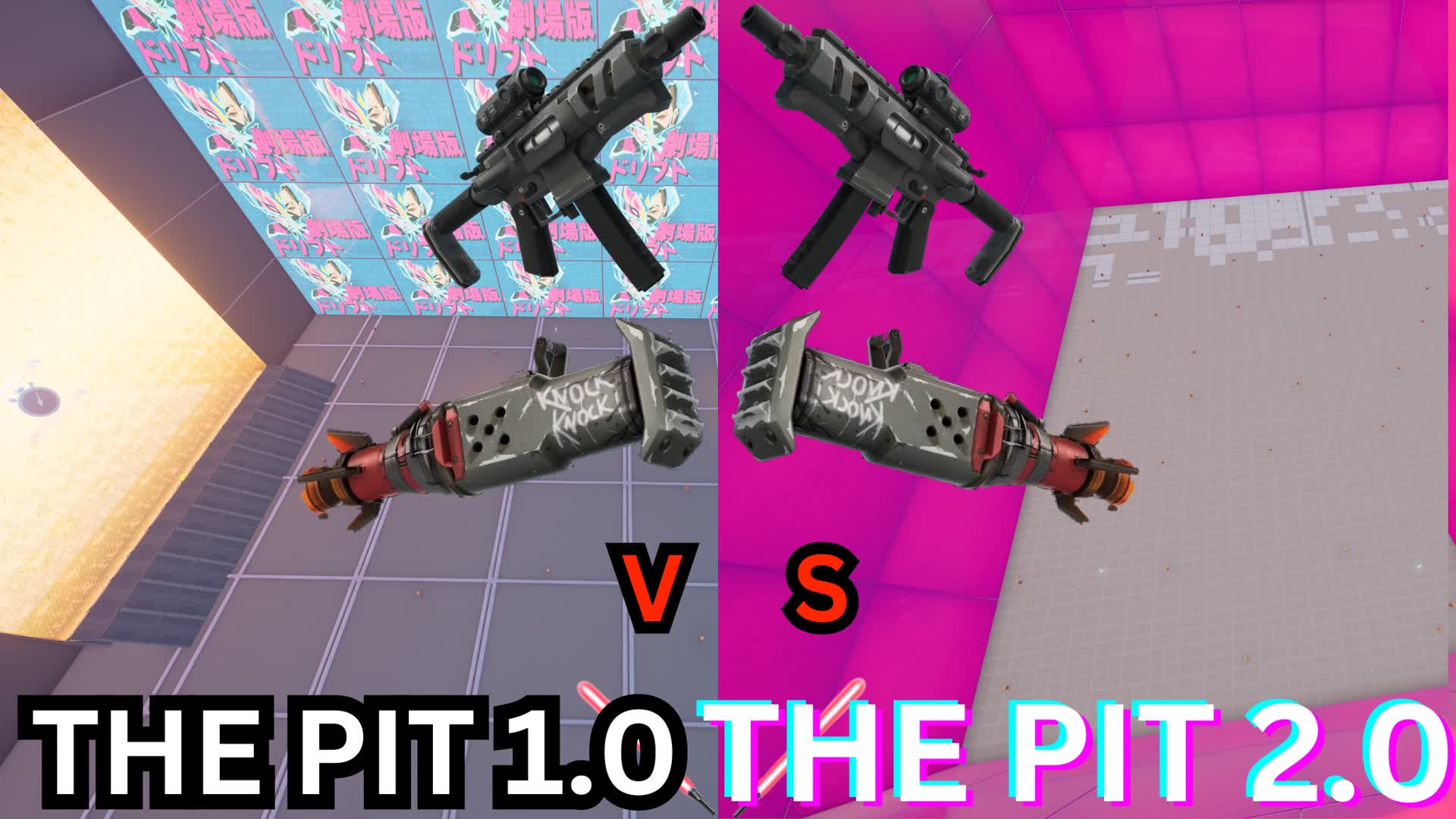 THE PIT1.0 VS PIT 2.0 759350256049 by f4n Fortnite Creative Map