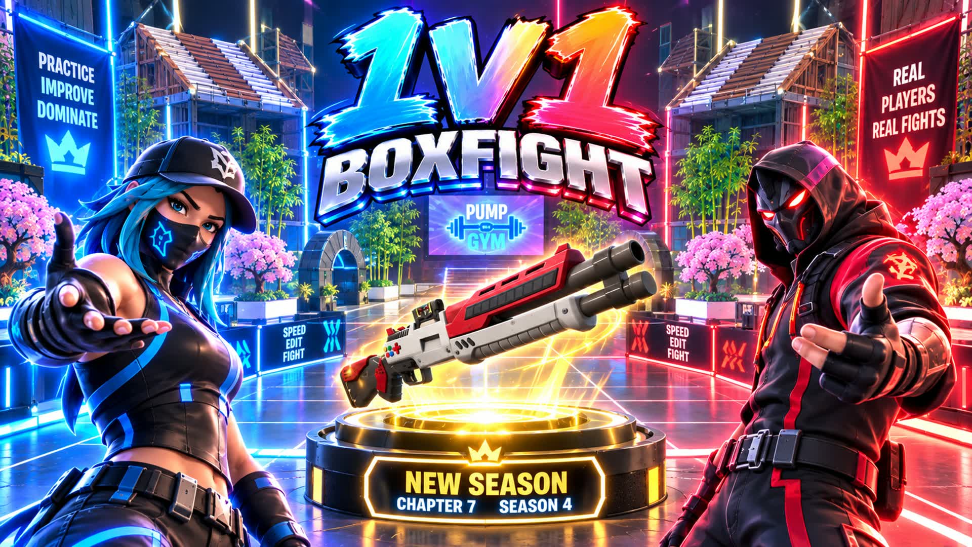 1V1 BOX FIGHT • 10 ARENAS