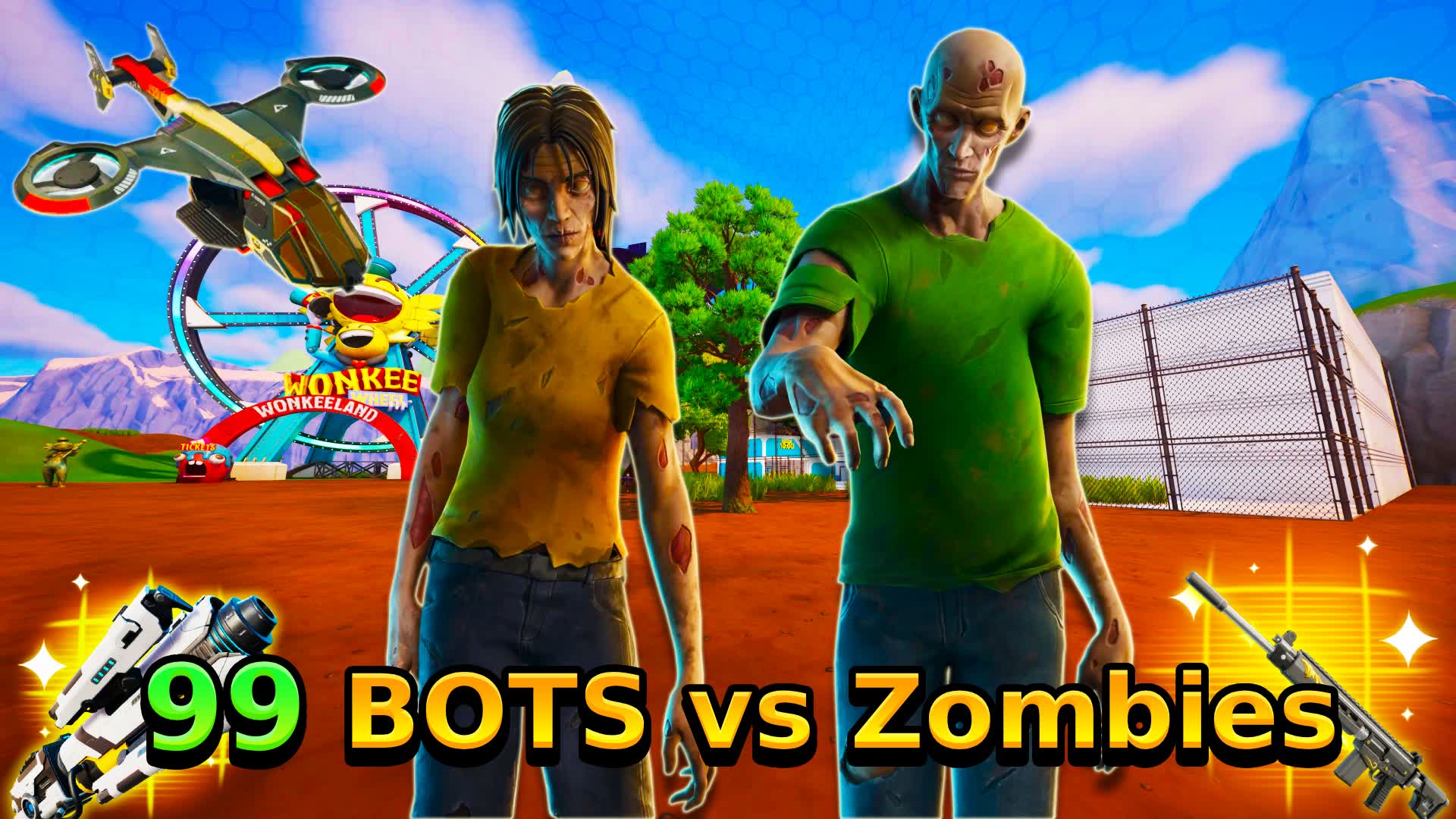 99 BOTS Zombie vs walker