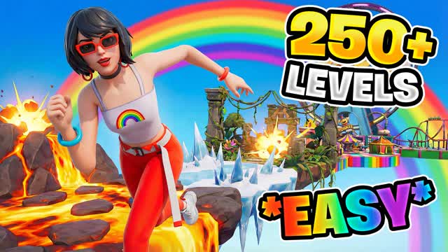🌈RAINBOW PARKOUR 250+🌈(t2o deathrun)