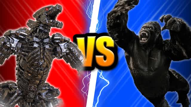MECHA GODZILLA VS KING KONG RED VS BLUE