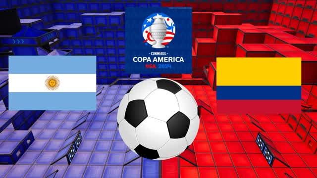 GOAL RED VS BLUE COPA AMERICA FOOTBALL🏆