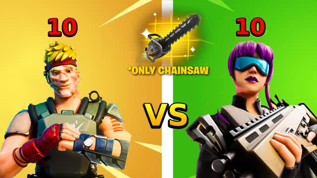 10 VS 10 CHAINSAW ONLY ☠️