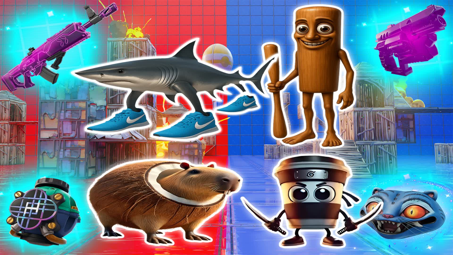 CRAZY BRAINROT RED VS BLUE 🔴​🔵​