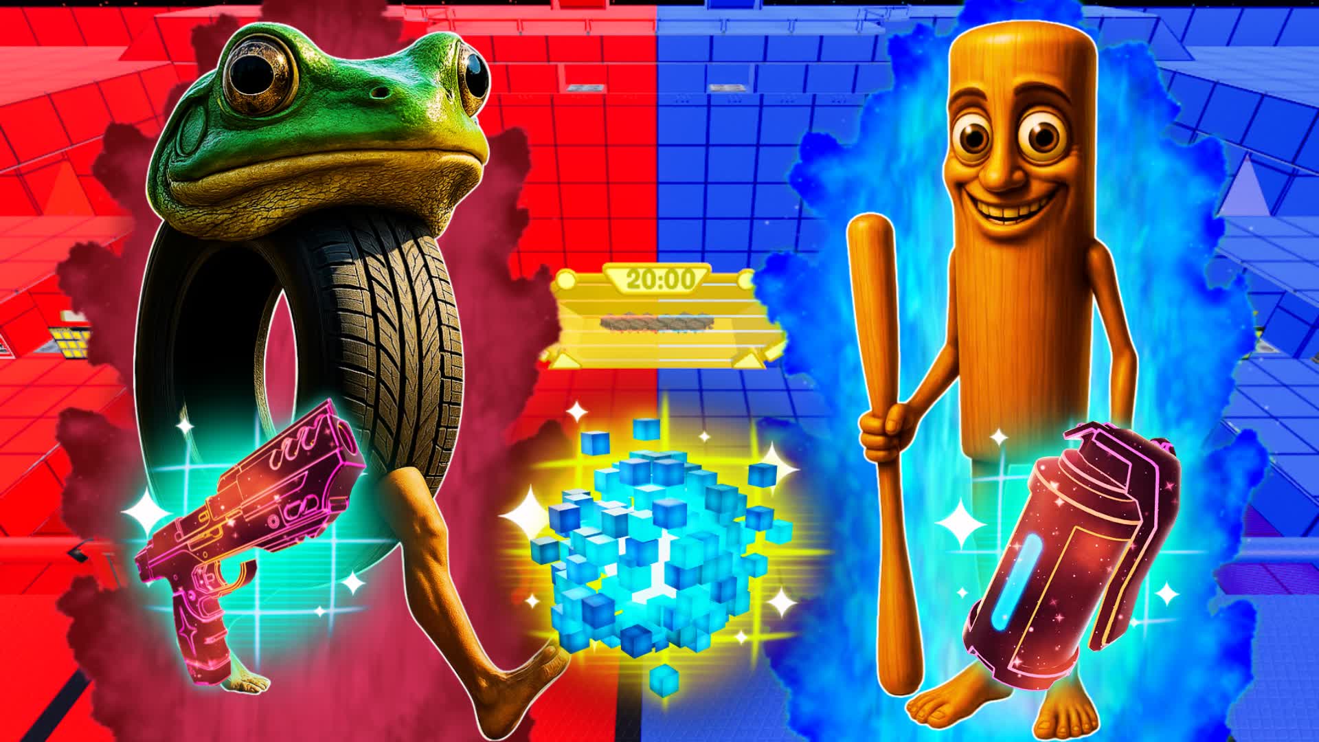 BRAINROTS AURA FARMING RED VS BLUE 🔴🔵