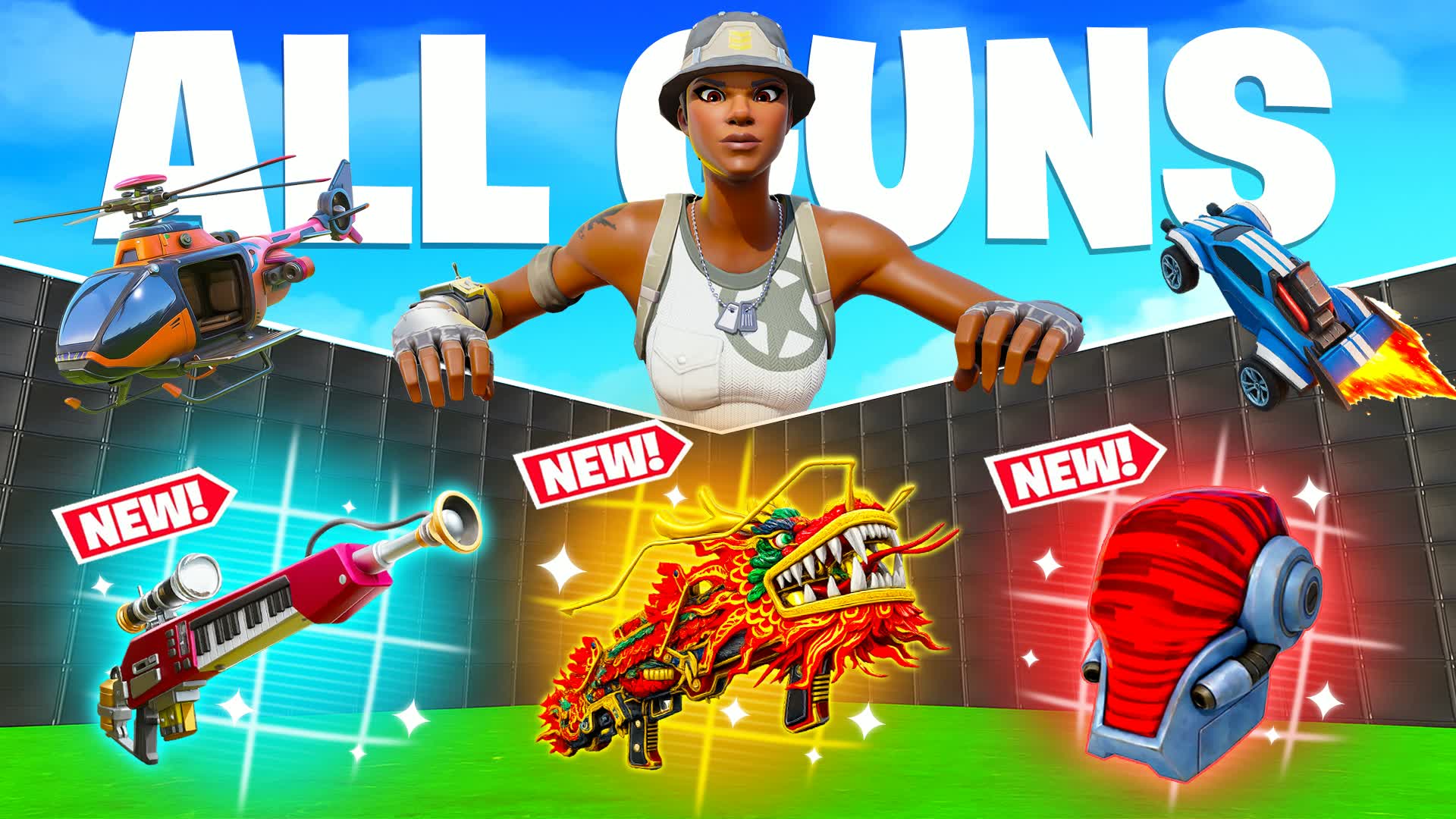 ULTIMATE 1V1 - ALL GUNS & RIDES
