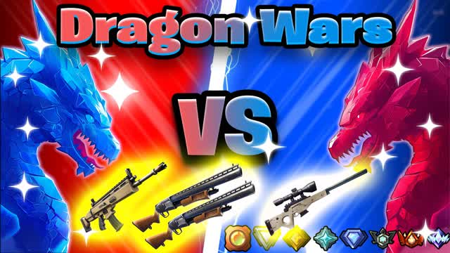 Red VS Blue - Dragon Wars With Cars