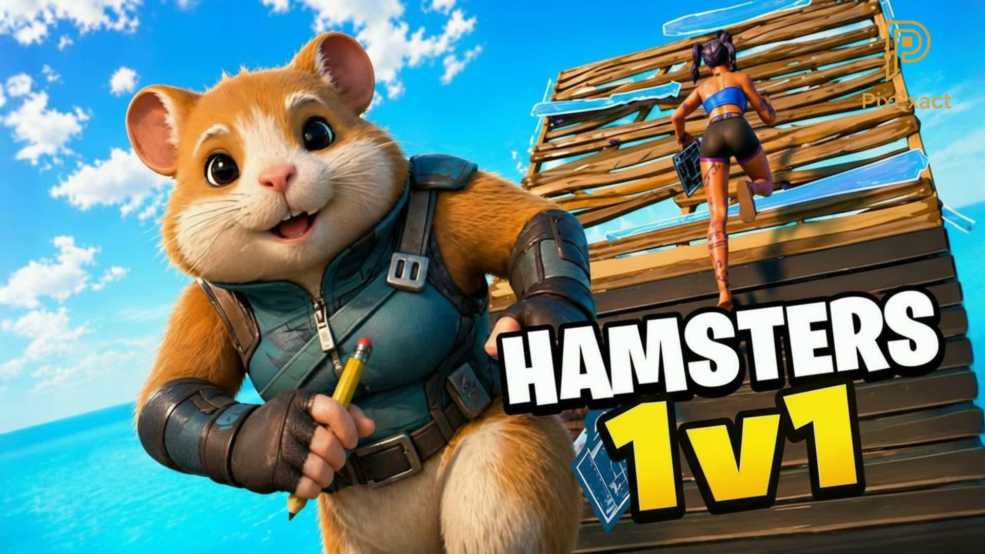 ハムスター1v1