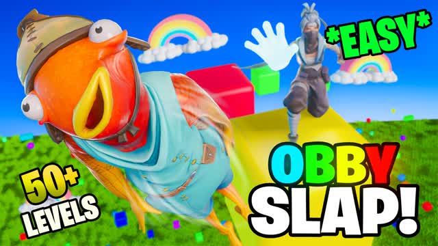 🌈EASY OBBY PARKOUR - SLAP FIGHT 👋