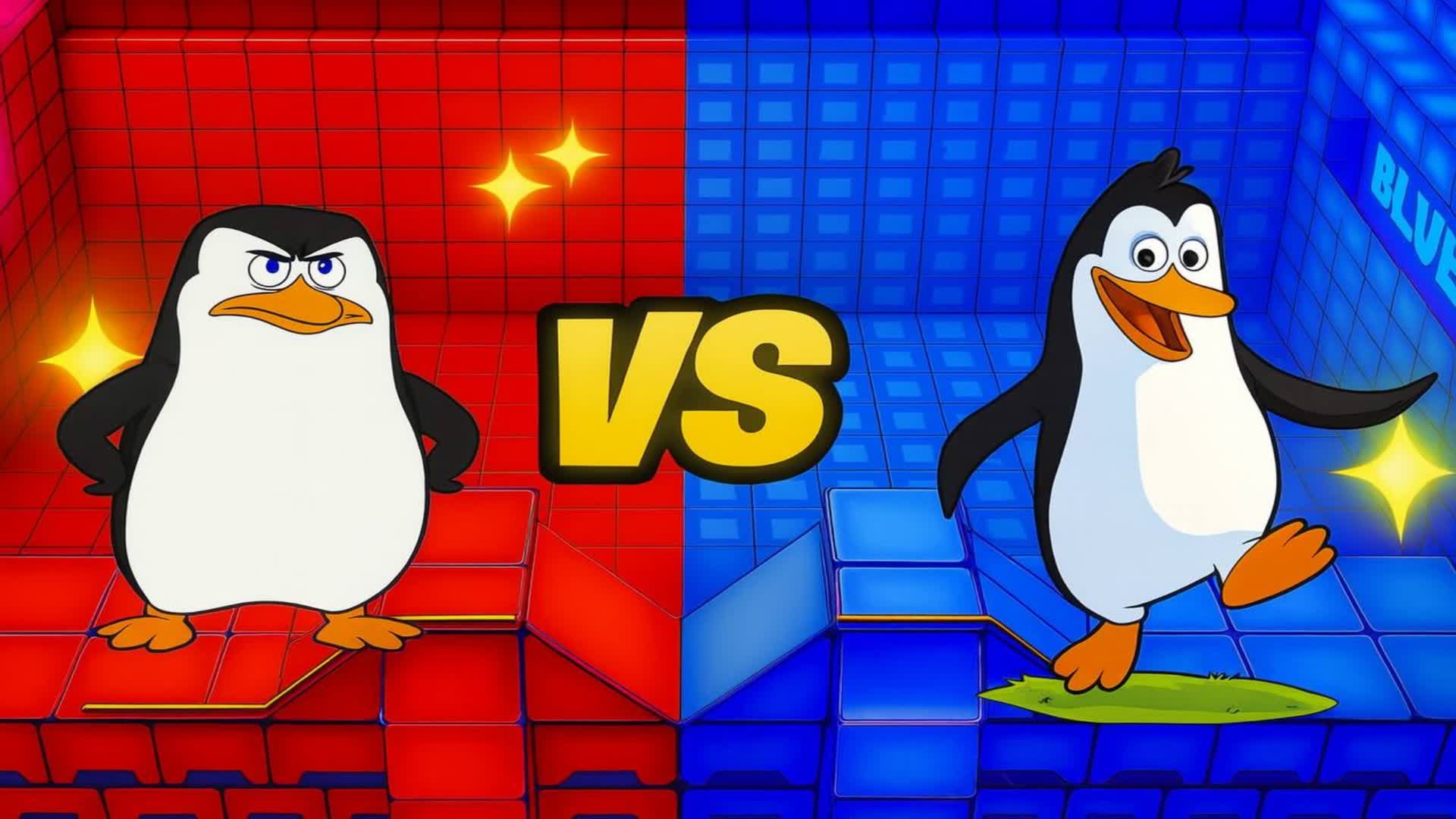 Penguins RED VS BLUE 🔴🔵