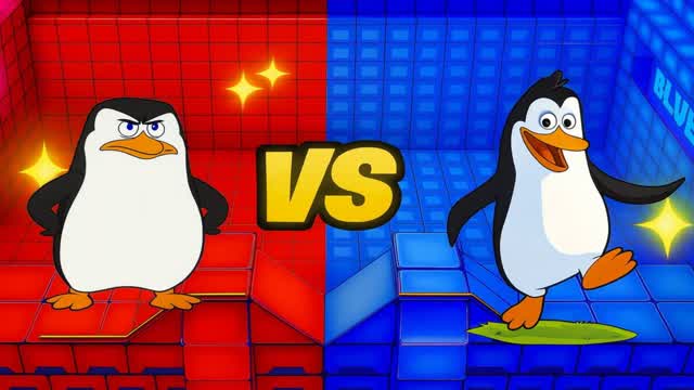 Penguins RED VS BLUE 🔴🔵