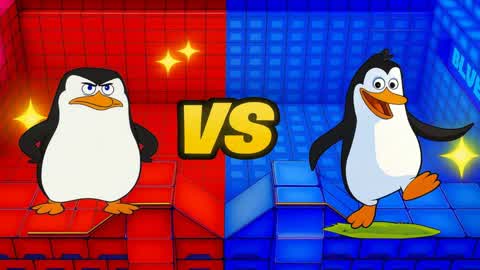 Penguins RED VS BLUE 🔴🔵