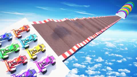 ULTIMATE CRAZY CAR MEGA RAMP 🚗