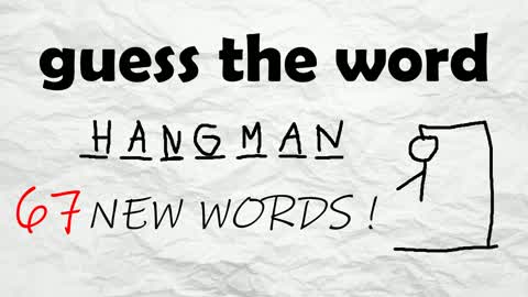 âźď¸UPDATE : 67 NEW WORDS !đHangman