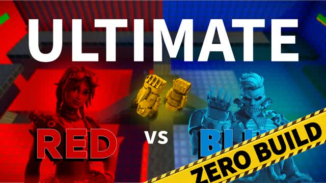 ZERO BUILD, ULTIMATE 🔴Red🔴 vs 🔵Blue🔵