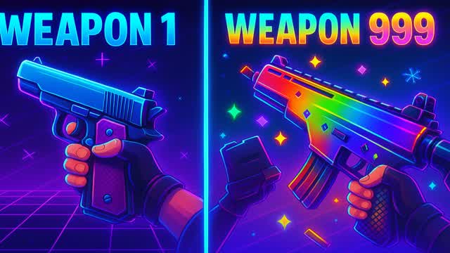 ONE SHOT🔫 GUN GAME FUN 100LVL 🌟