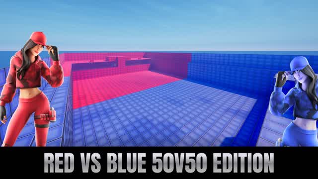 RED VS BLUE 50v50 EDITION 🔴🔵