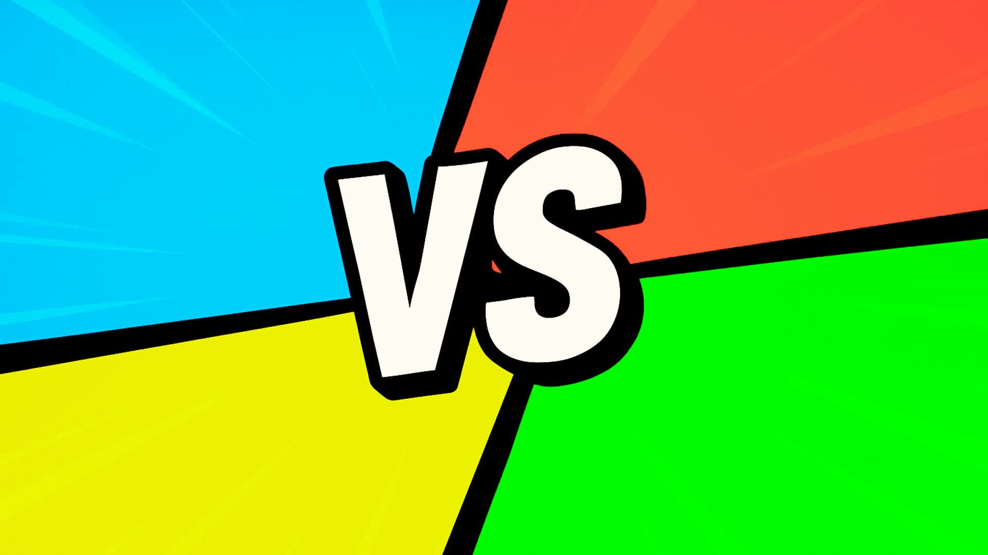 🔵BLUE VS 🔴RED VS 🟡YELLOW VS 🟢GREEN