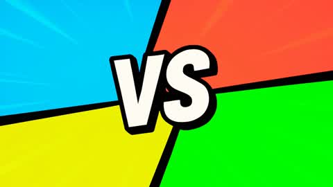 🔵BLUE VS 🔴RED VS 🟡YELLOW VS 🟢GREEN
