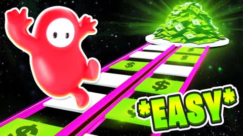 FALL GUYS EASY PARKOUR : GLASS BRIDGE