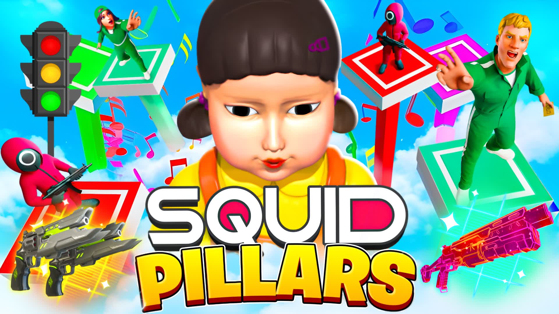 🦑 SQUID OCTO GAME PILLARS 🦑