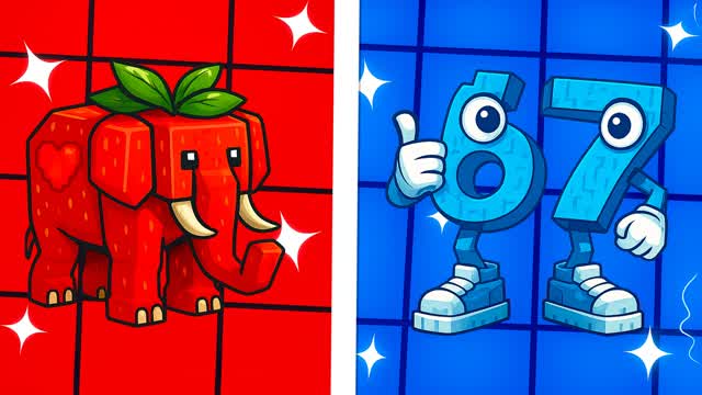 MEGA 67 RED VS BLUE 🔴🔵