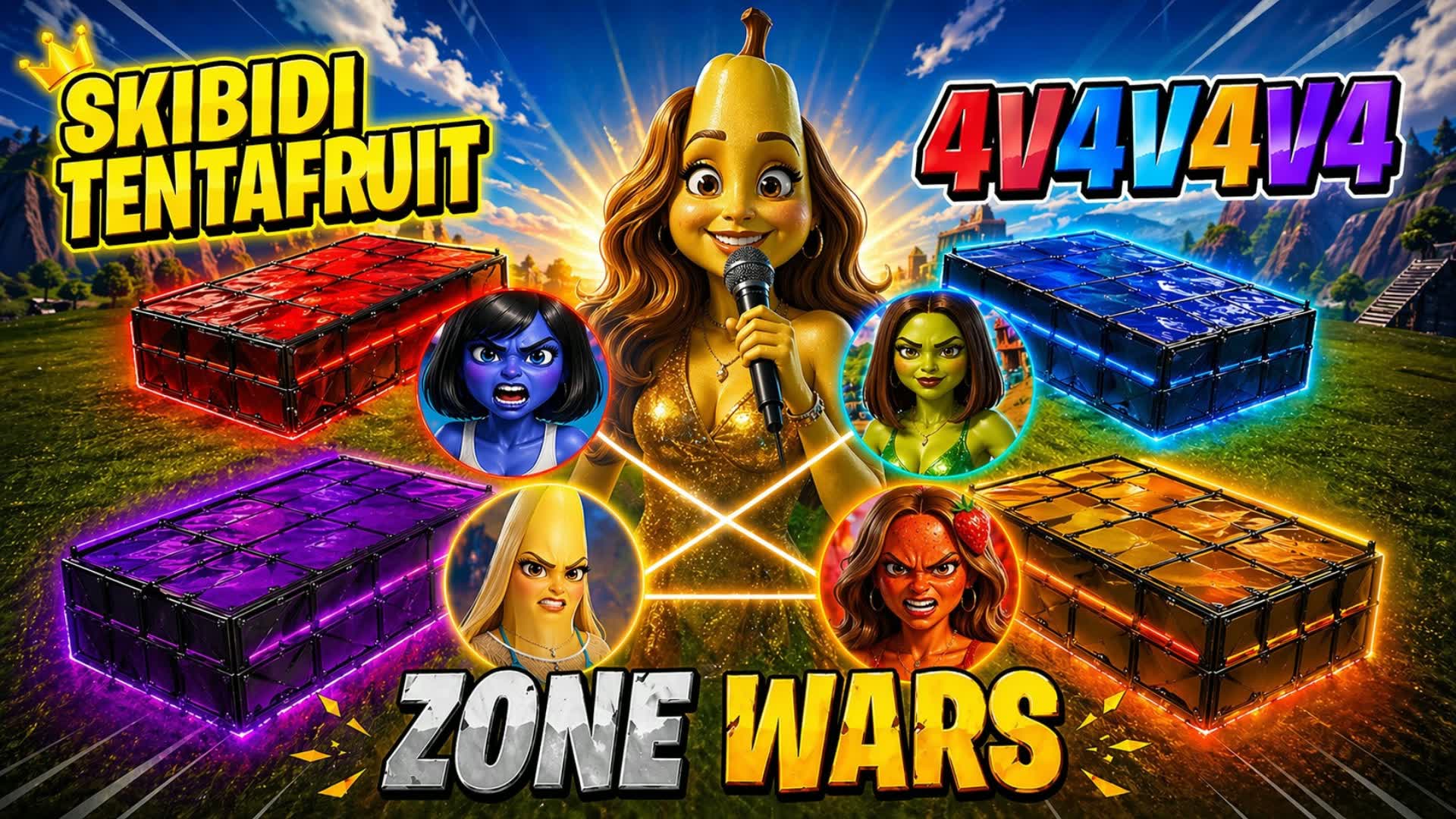 ILE SKIBIDI TENTAFRUIT ZONE WARS 🏝️