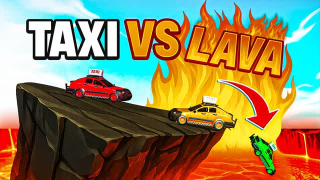 🌋TAXI VS LAVA ❓ Volcano Drive