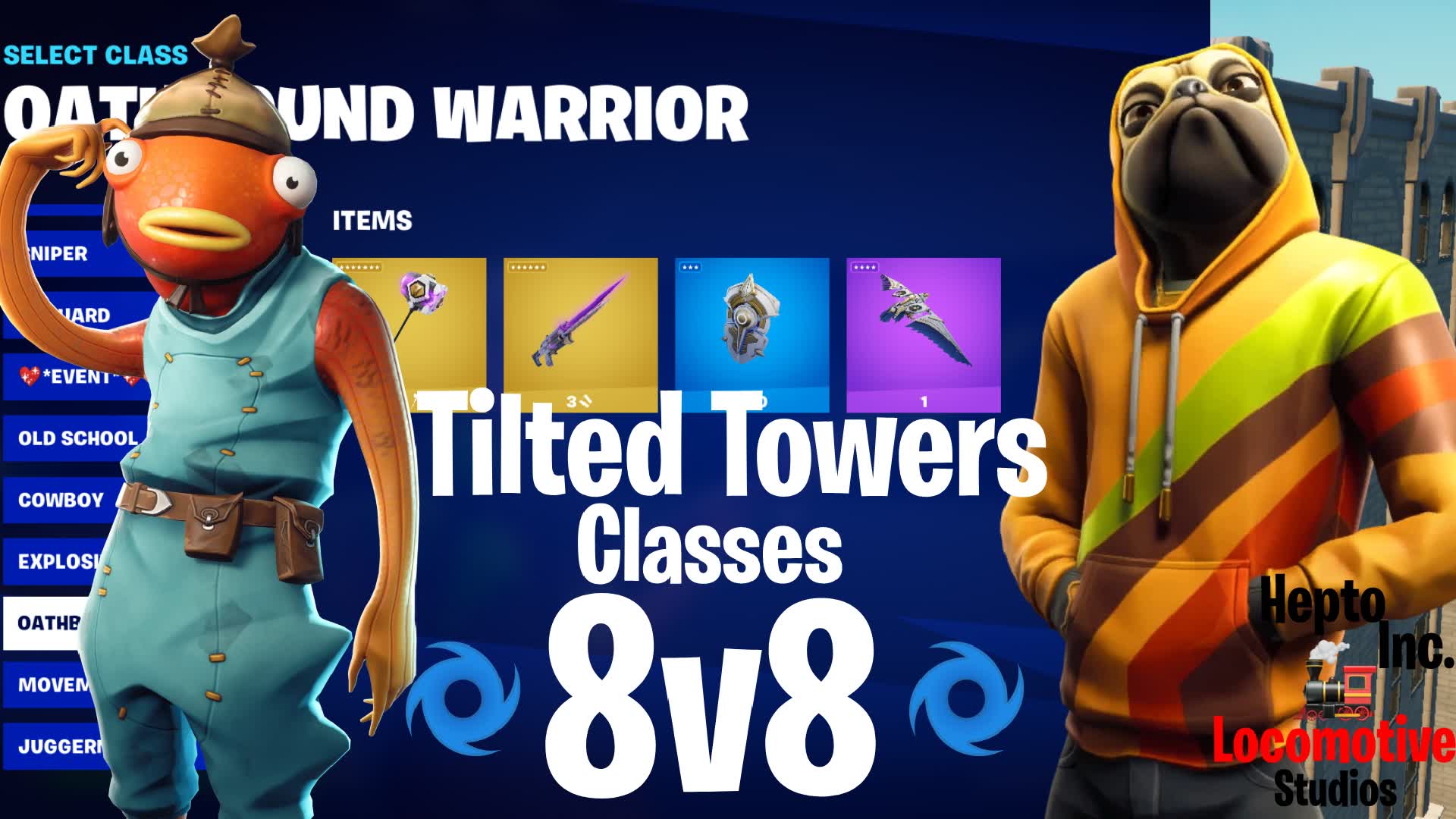 🌀 Tilted Towers Classes 8v8 🌀 015961594090 by Hepto Fortnite.GG