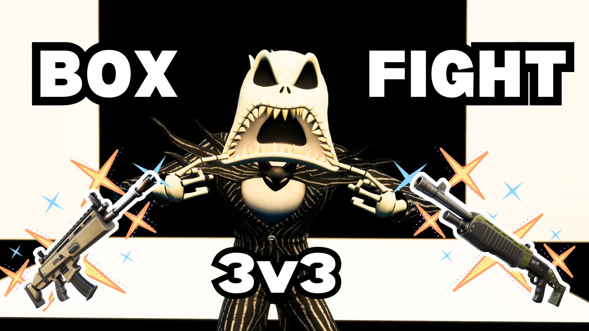 BOX FIGHT 3v3 - BLACK AND WHITE 0671-2101-5946 by fyi - Fortnite ...