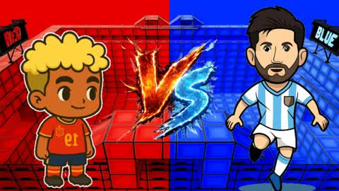 CRAZY RED VS BLUE 🔴🔵 football