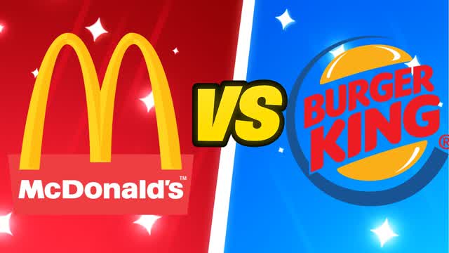 MCDONALDS VS BURGER KING 🔴🔵