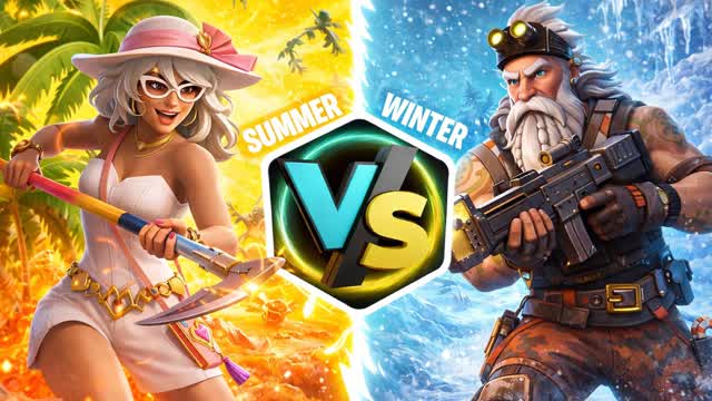 ☀️ SUMMER VS WINTER ❄️ BUILD FIGHT
