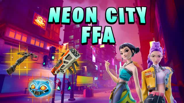 1V1 FFA NEON CITY 🌆 PARKOUR