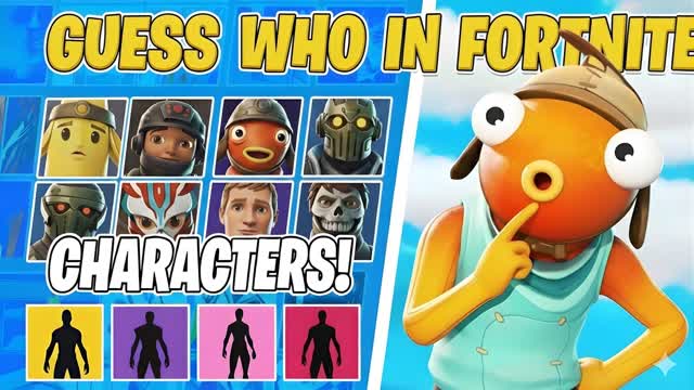 GUESS THE WHO IN FORTNITE (FUNNY PARKOUR