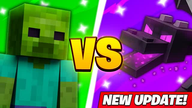 💚ZOMBIE VS ENDER DRAGON💜
