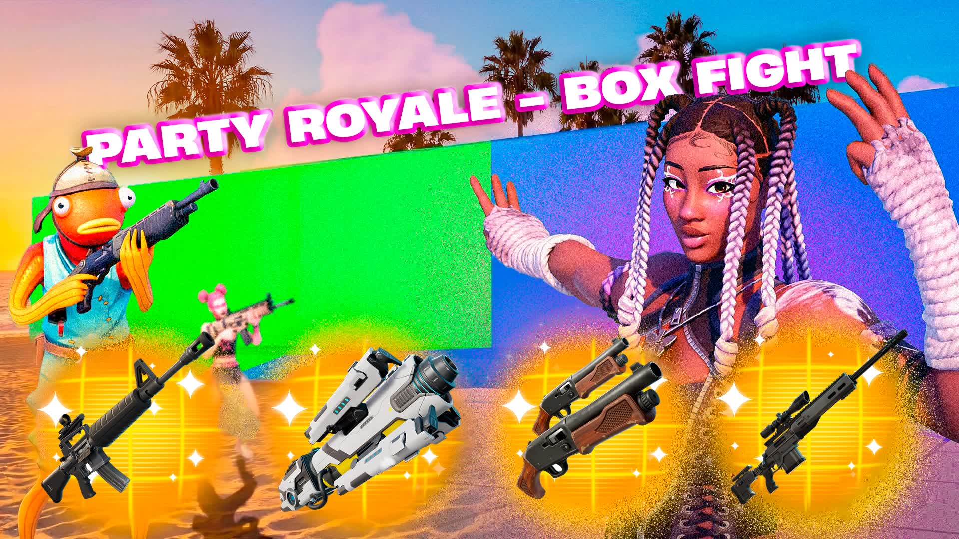 Zuri Party Royale🔥Box Fight🔥Chroma Key