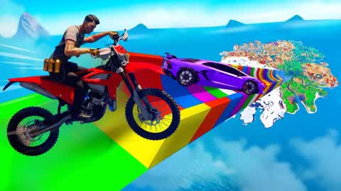 ULTRA RAMP BIG CARS SPEED 2X GUN GAMES