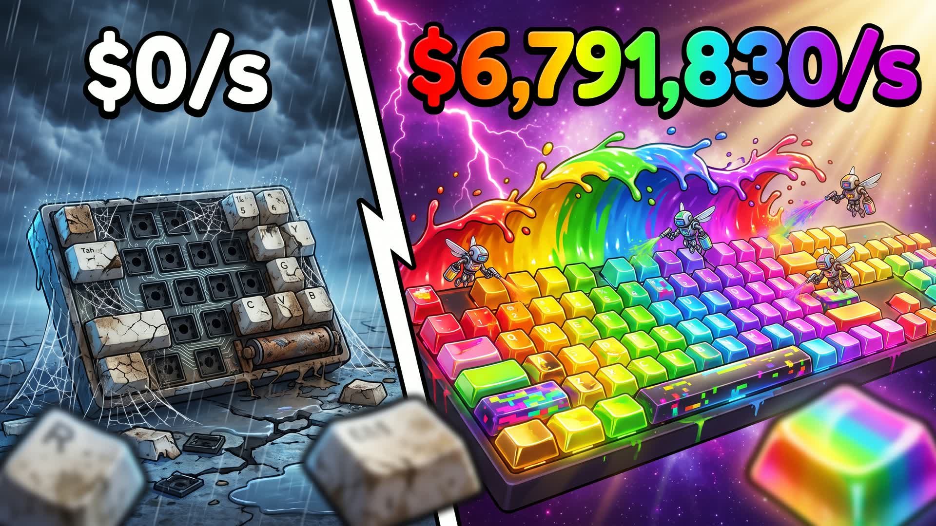 PAINT MY KEYBOARD TYCOON 🎨 — Fortnite island 4260-0557-1797 by Xiuu.