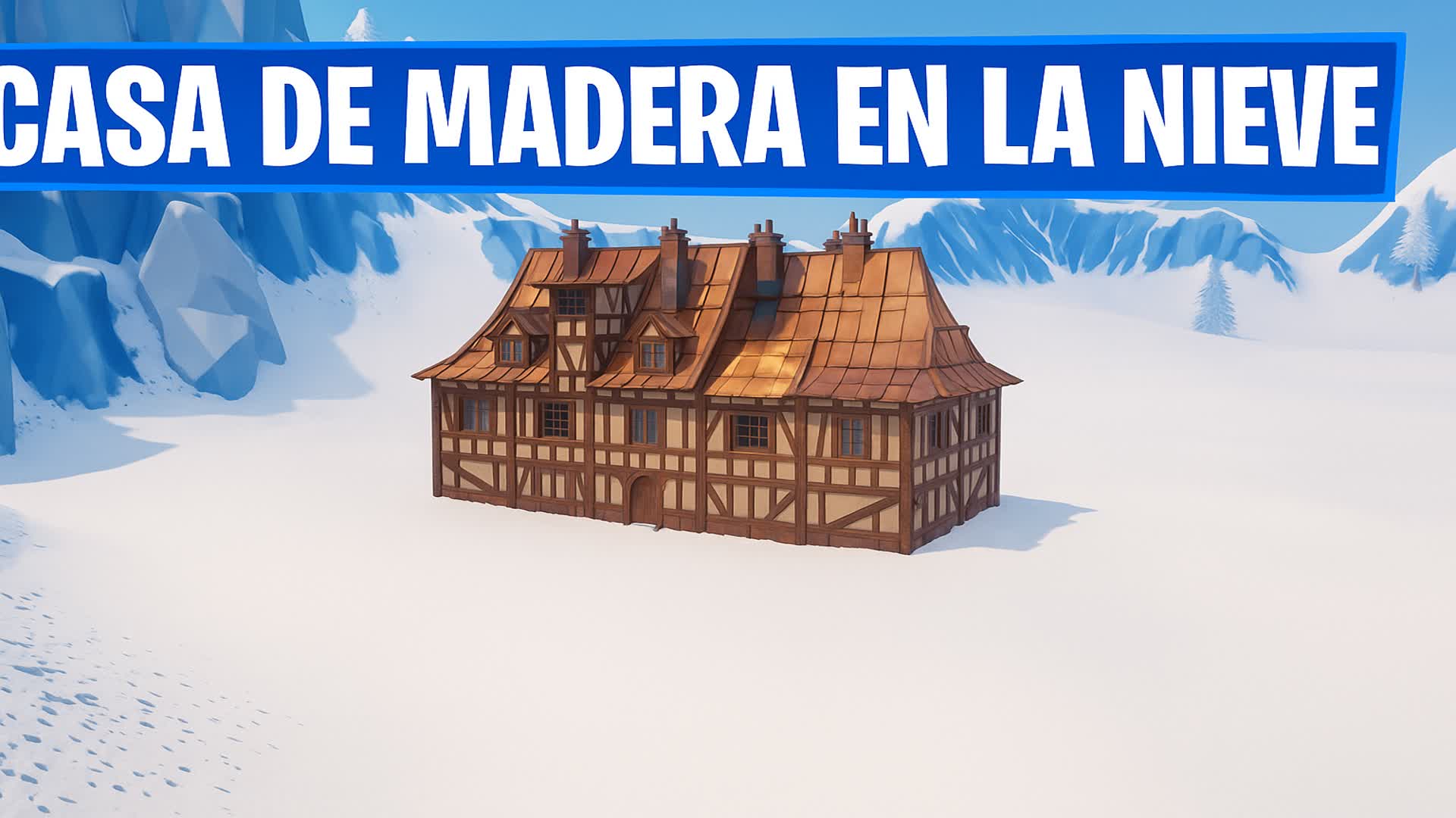Casa de Madera en la Nieve