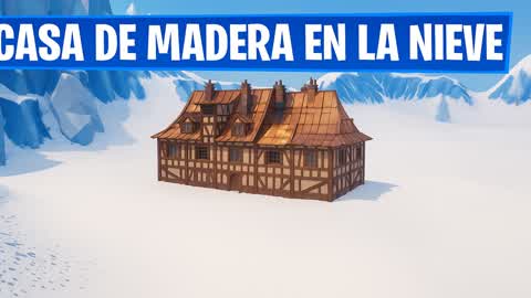 Wooden House in the Snow