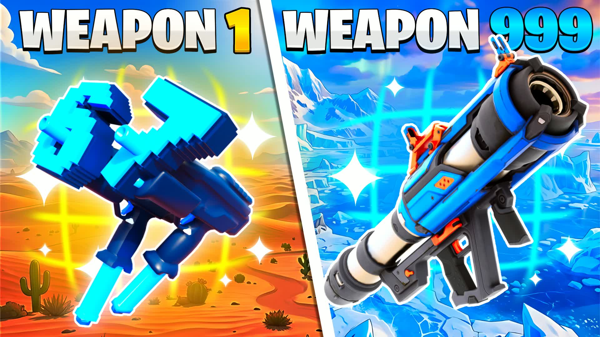 🏜️ 対決ガンゲーム ❄️ 新しい武器 🔫