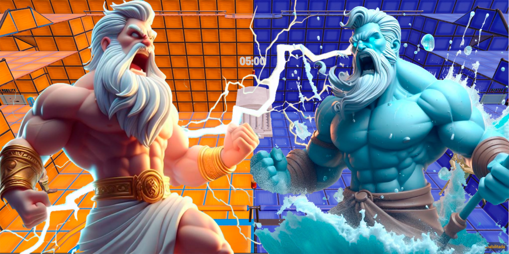ZEUS VS POSEIDON🌩️🌊 0732-2338-5754 by classicmaps - フォートナイト