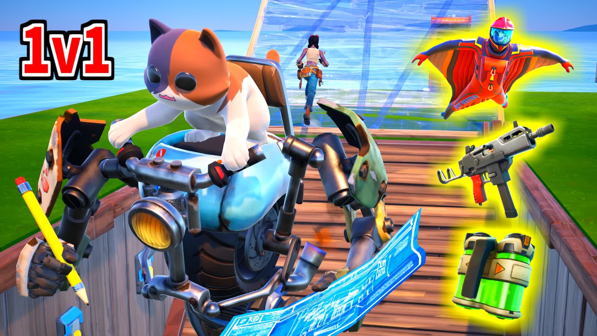 1v1 キットのタイマン場＆新武器、建築、アスレチック練習マップ