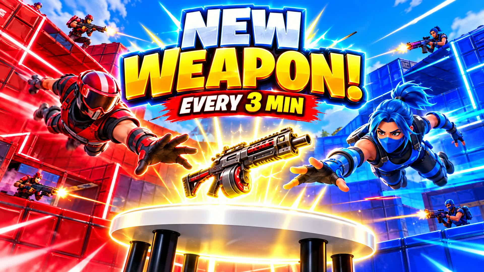 🔴 RED VS BLUE 🔵 | 8V8 ARENA