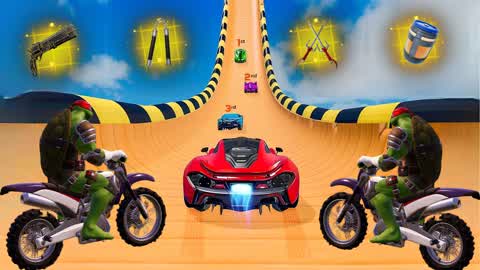 🌍SUPER DRIVER TMNT - MEGA RAMP