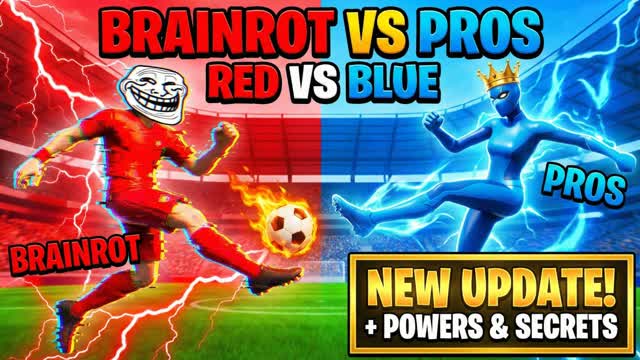 BRAINROT vs PROS 🔴🔵 [POWERS]