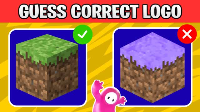 FIND THE REAL LOGO🔍PARKOUR MINIGAME🧩