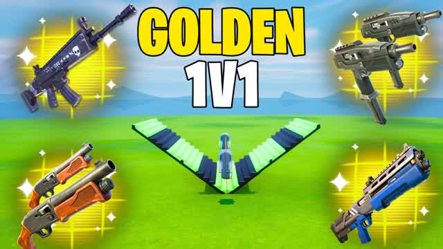 GOLDEN 1V1 INFINITE MAP