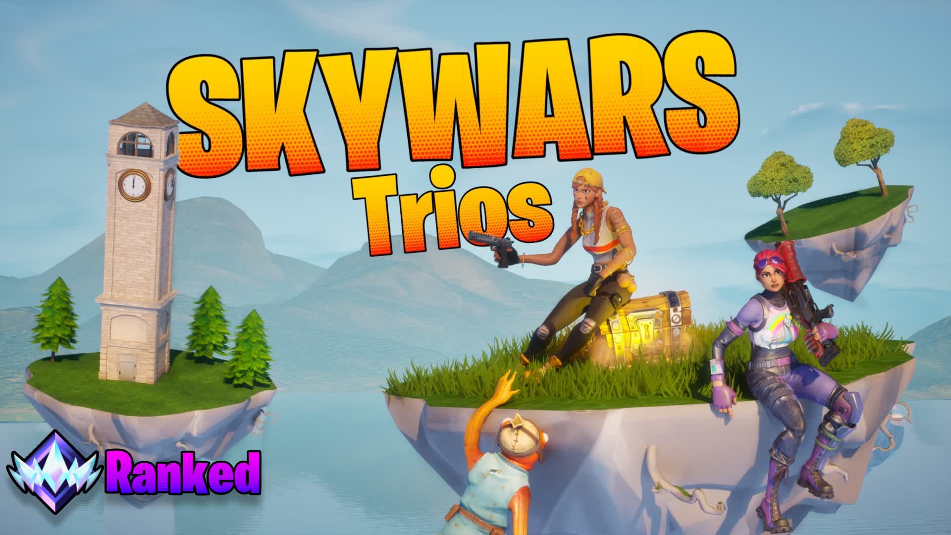 Trios SkyWars 4783 8042 9849 By Cyberguy Fortnite Creative Map Code 